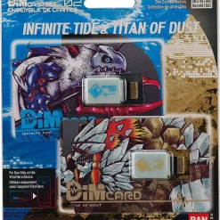 New 🛒 Digimon Vital Hero Infinite Tide & Titan of Dust DIM Card Set 2-Pack [Vol. 02] 😀